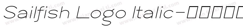 Sailfish Logo Italic字体转换